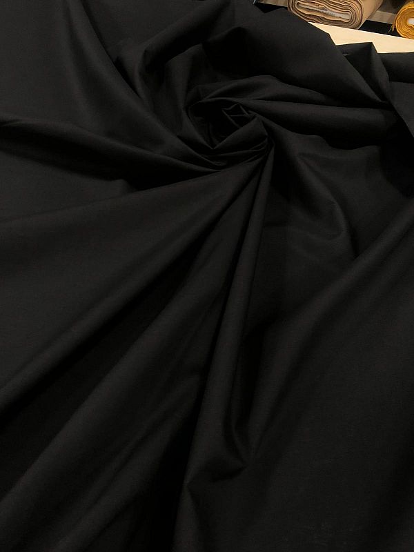 tela di cotone popeline nero