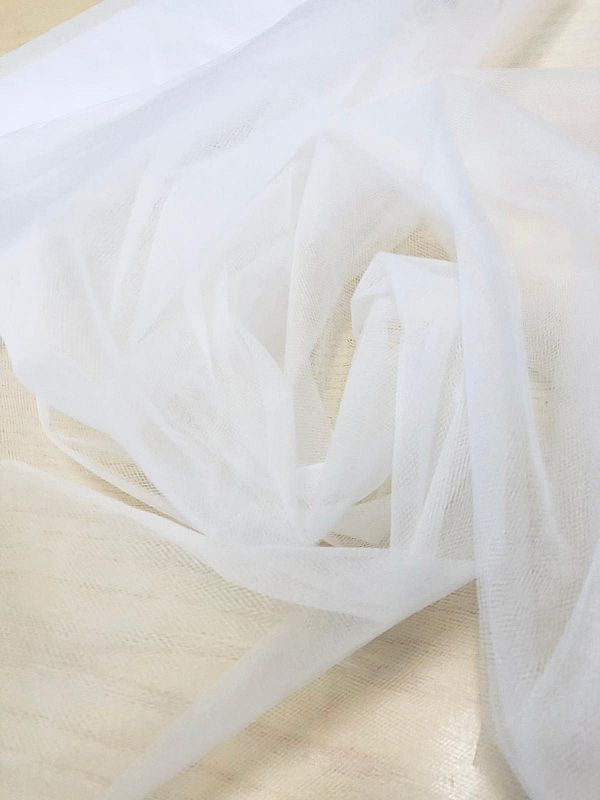 tessuto tulle soft paris bianco bianco prezzo al metro 3.50 €