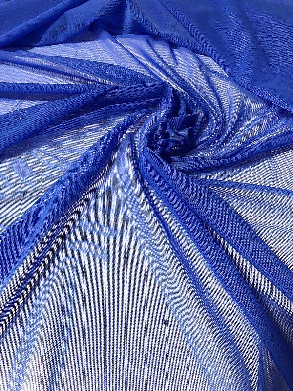 fabric tulle stretch blu bluette price per meter 9.96 €