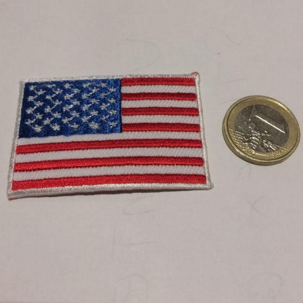 distintivo termoadesivo ricamato bandiera america