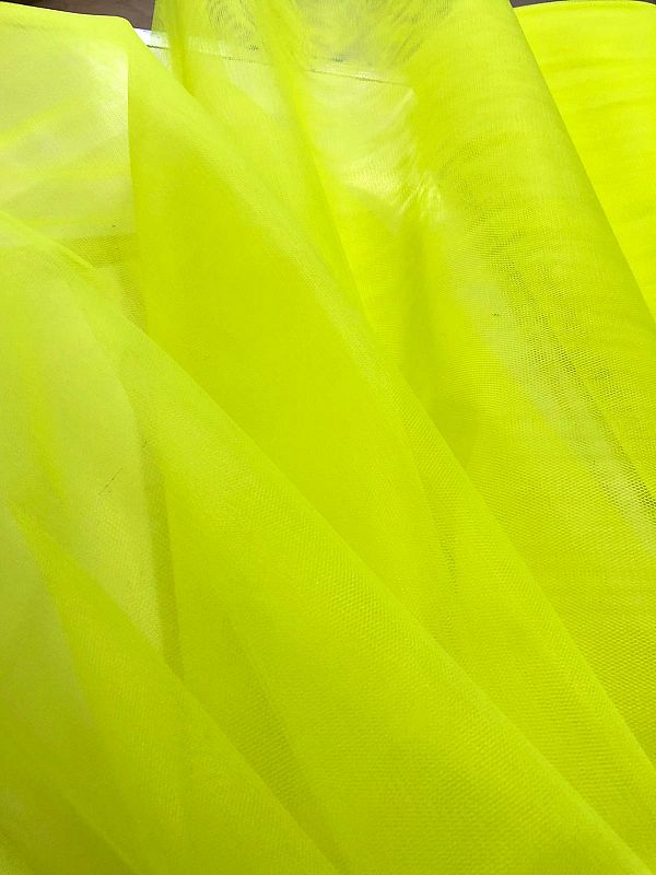 tessuto tulle rigido zefiro giallo fluo giallo fluo prezzo al metro 5.00 €