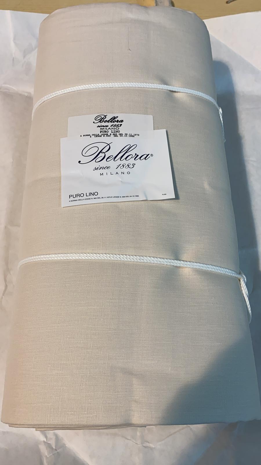 tessuto puro lino italiano h90 bianco prezzo al metro 18.00 €