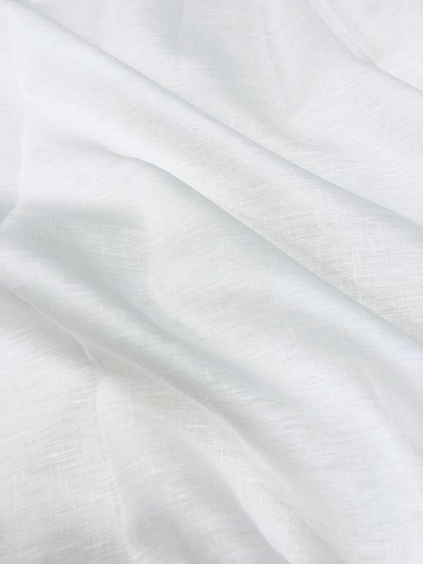 tessuto puro lino italiano h270 bianco prezzo al metro 33.00 €