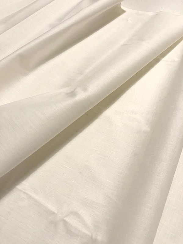 tessuto puro lino italiano h70 avorio prezzo al metro 16.00 €