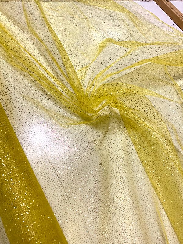 tessuto tulle strass bianco oro bianco prezzo al metro 6.05 €