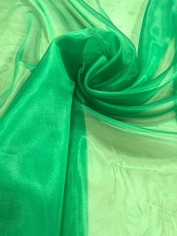 tessuto organza verde verde bandiera prezzo al metro 6.05 €