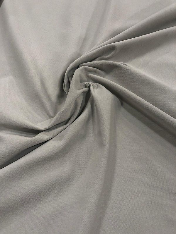 velluto di cotone grigio