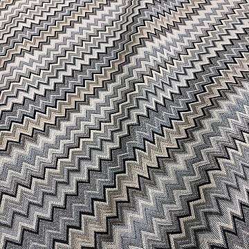 Tessuto Gobelin Fantasia Zig Zag Var. Grigio