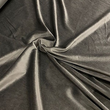 Velluto Di Cotone Grigio Asfalto