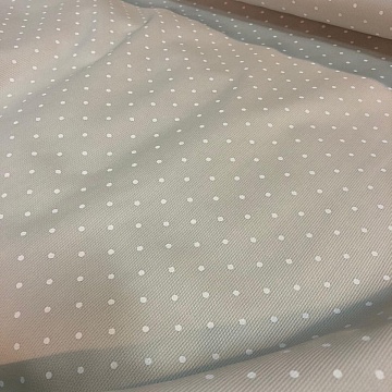 Cotone Millerighe Pois Beige