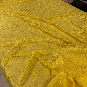 Merletto Ricamato Giallo