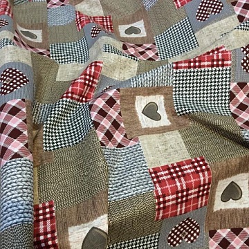 Cotone Fantasia Cuori Patchwork 2017