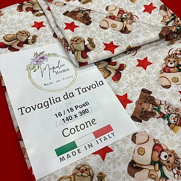 Tovaglia Natalizia 16/18 Posti