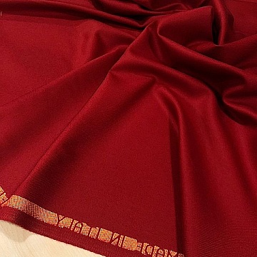 Flanella Di Lana  Rosso Scuro