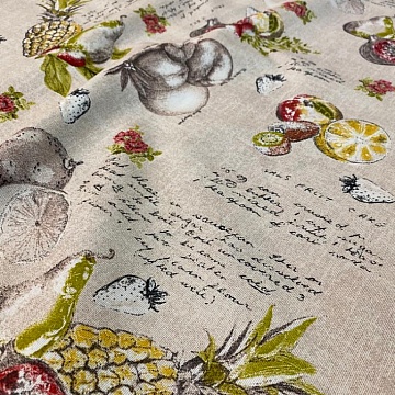 Tela Di Cotone Fantasia Frutta H280