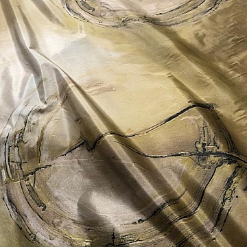 Taffeta' Fantasia Cerchi Oro