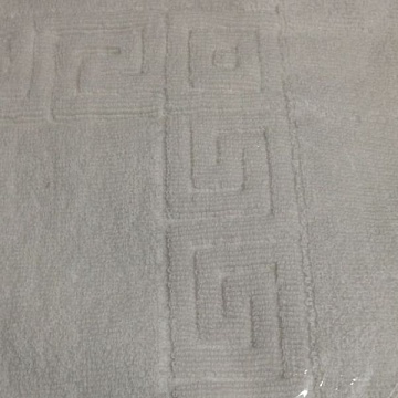 Tappetino Bagno Bianco Con Greca