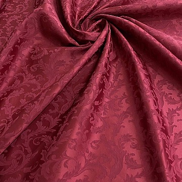 Broccato Fantasia Rameggiato Bordeaux