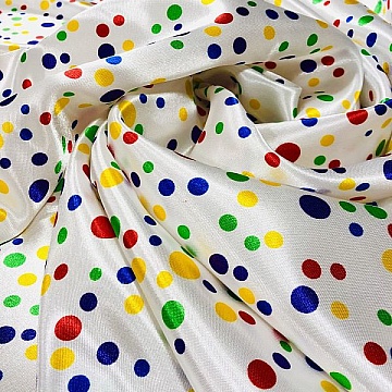 Raso Fantasia Pois Multicolor