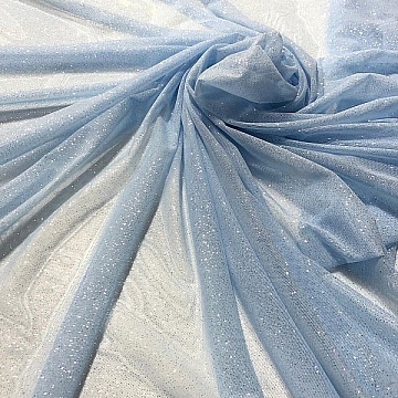 Tulle Elasticizzato Swarovski Polvere