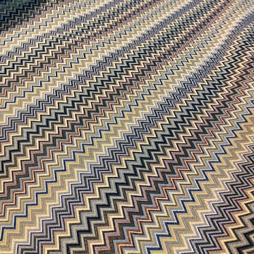 Arredamento Fantasia Zig Zag Var. Blu
