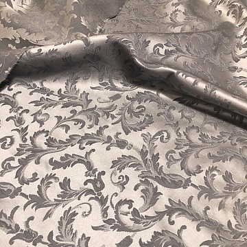 Broccato Fantasia Rameggiato Grigio