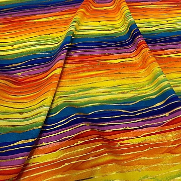 Tela Poliestere Fantasia Multicolor Laminato