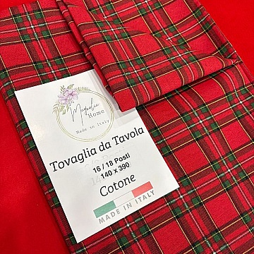 Tovaglia Natalizia 16/18 Posti