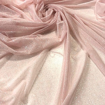 Tulle Elasticizzato Swarovski Rosa