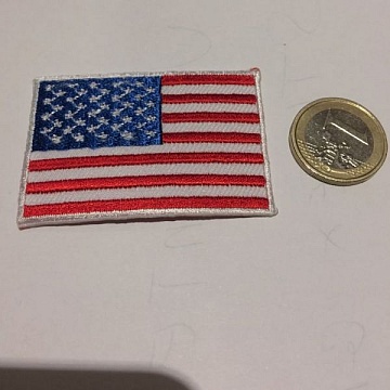 Distintivo Termoadesivo Ricamato Bandiera America