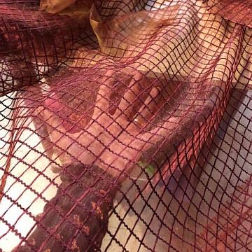 Tenda Organza Bordo' A Rete
