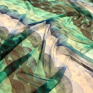 Chiffon Di Seta Pura Fantasia