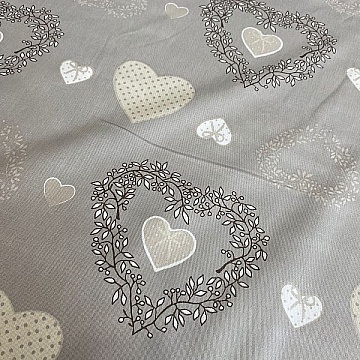 Cotone Fantasia Cuori Cm. 150
