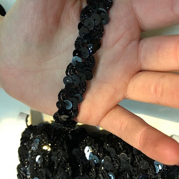Passamaneria Treccia Nero