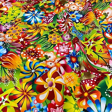 Tela Poliestere Fantasia Hippie