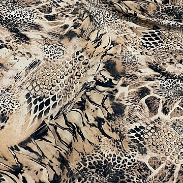 Cotone Jeansato Animalier