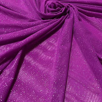 Tulle Elasticizzato Swarovski Magenta