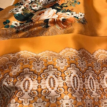 Raso Di Seta Fantasia Fiori E Ricami 2017