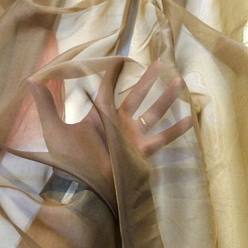 Tenda Basic Organza Marrone