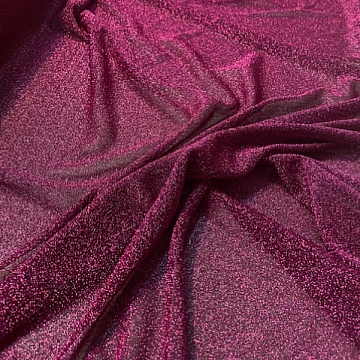 Maglia Lurex Fondo Nero Lurex Fucsia