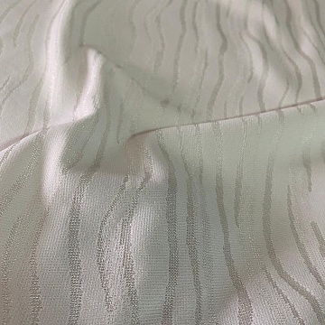 Tessuto Maglia Crema A Onde