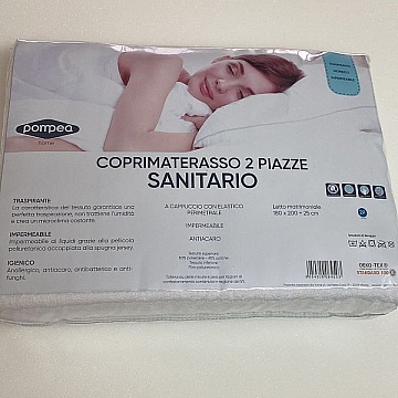 Coprimaterasso Spugna Impermeabile Matrimoniale